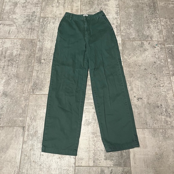 Sunday Best Pants - Aritzia - Sunday Best green wide leg pants size 0